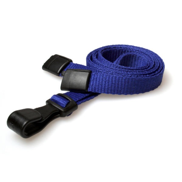 Bilde av Blue lanyard / Keyhanger 10 mm with plastic J clip - 100% polyester. 60270548 (DE,SE,NO,FI,RO,PL)