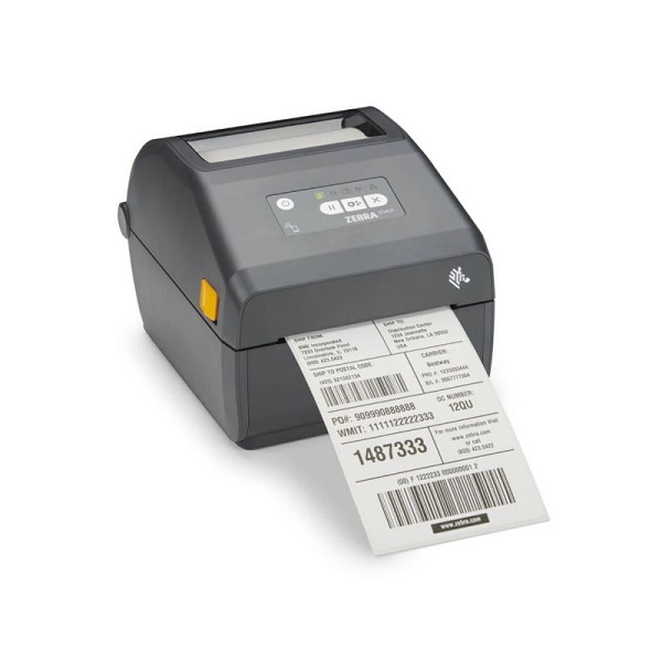 Billede af Zebra printer til GLS, Postnord, DHL, UPS, DAO printer til pakkelabels. Zebra Direct Thermal Printer ZD421; 203 dpi, USB, USB Host, Ethernet, BTLE5, EU og UK, Swiss Font, EZPL. ZD4A042-D0EE00EZ