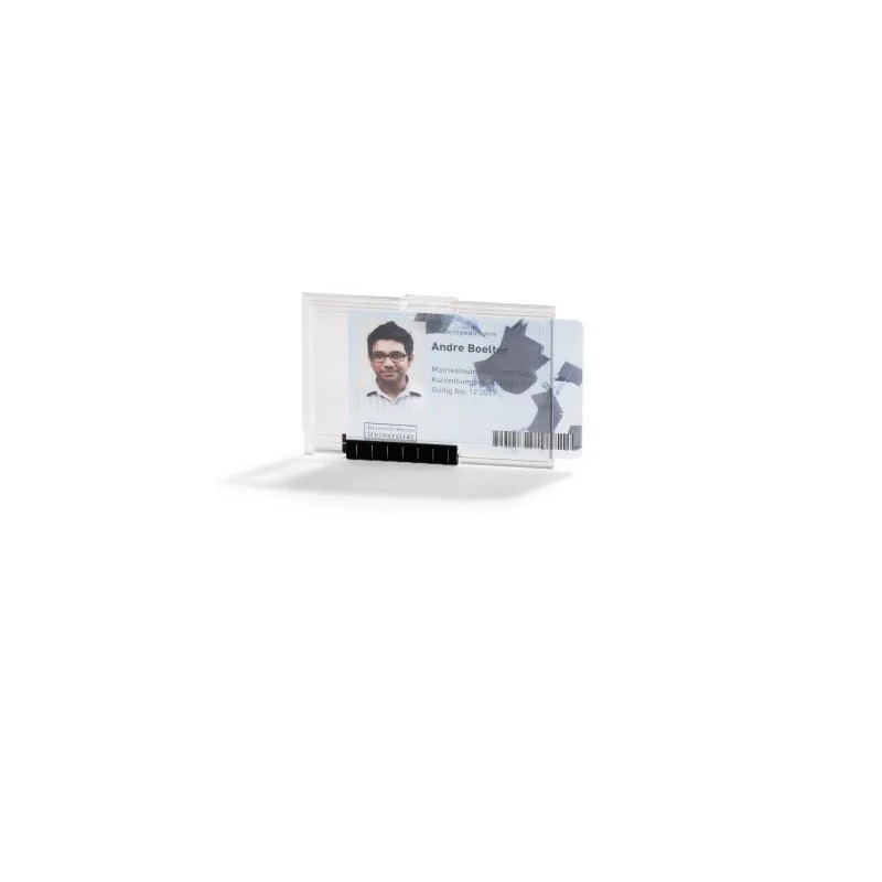 Bilde av Durable Identity ID Badge/Badge Holder PUSHBOX MONO (Transparent). Enclosed card holder / carrying case rigid plastic. 60270298 (DE,SE,NO,FI,RO,PL)