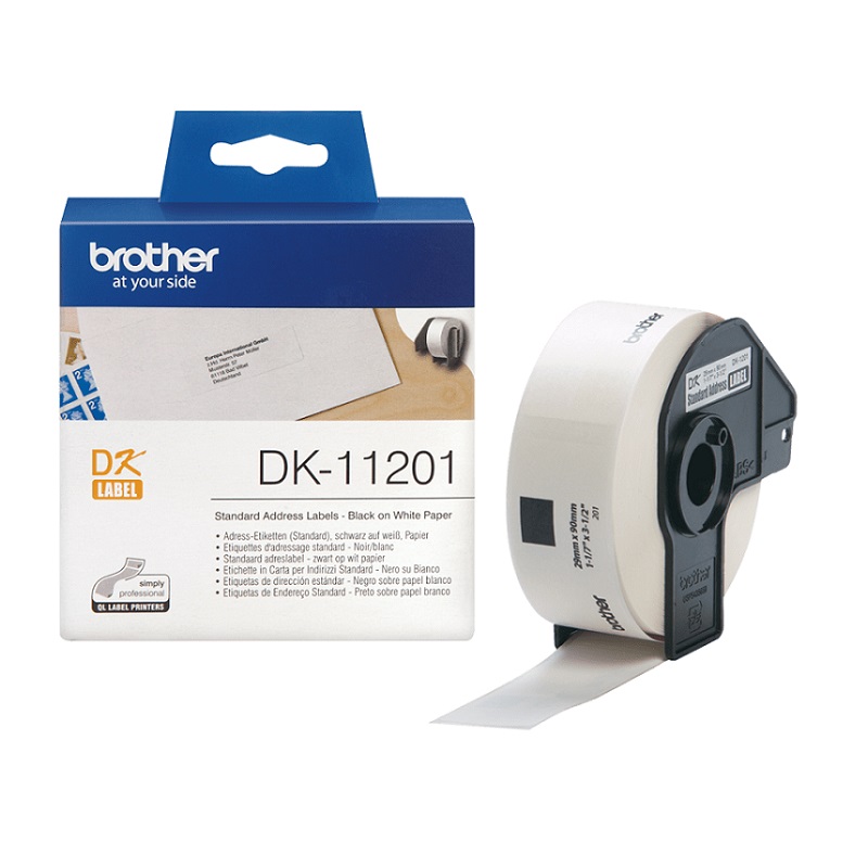 Bilde av Brother Label Roll 29x90 DK11201. BRDK11201 (DE,SE,NO,FI,RO,PL)